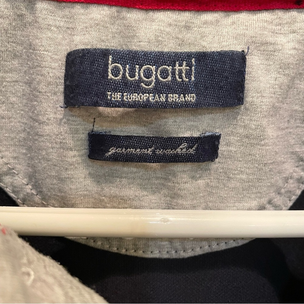 Navy Blue Men's Polo Shirt by Bugatti - Picture 2 of 10